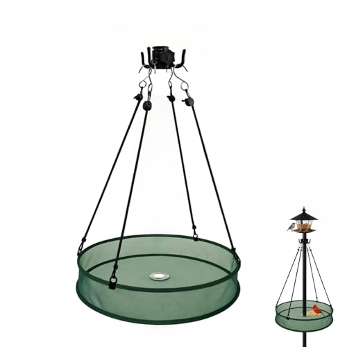 Luugoo 50,8 cm große Vogelsamenauffangschale – Dual-Mount-Netz-Plattform für Futterspender, passend für 2,5 cm Stange oder zum Aufhängen, Fiberglasnetz mit Mittelloch und schneller Drainage Luugoo 50,8 cm große Vogelsamenauffangschale – Dual-Mount-Netz-Plattform für Futterspender, passend für 2,5 cm Stange oder zum Aufhängen, Fiberglasnetz mit Mittelloch und schneller Drainage von Luugoo
