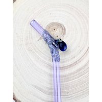 1 Oktopus Auf Lila Glass Stroh - Personalisierte Strohhalme | Wiederverwendbare Cocktail Strohhalm Glasstrohhalme von Luv4Erth