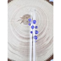 Edelstein Glas Stroh - Boba Straws | Smoothie Strohhalme |Dünne Wiederverwendbare Glasstrohhalme Cocktail von Luv4Erth