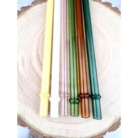 Handgefertigter Farbiger Glasstrohhalm Mit Stopfen Wiederverwendbarer Umweltfreundlicher Strohhalm Handgefertigter Farbiger Glasstrohhalm Mit Stopfen Wiederverwendbarer Umweltfreundlicher Strohhalm von Luv4Erth