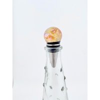 Glaschaos Marmor Flaschen Stöpsel Auf Metall | Made To Order Glas Flaschenverschluss Bier Stopfen Weinverschluss Einzigartige Geschenke von Luv4Erth