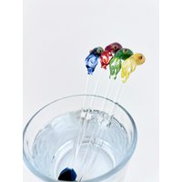 Glass Octopus Rührstab - Cocktailrührer | Benutzerdefinierte Rührstäbchen Glas-Rührstäbchen Glasoktopus Cocktailstäbchen Cocktailspieße von Luv4Erth