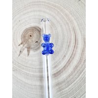 Gummibärchen Glas Stroh - Boba Straws | Smoothie Strohhalme Dünne Wiederverwendbare Glasstrohhalme Cocktail von Luv4Erth
