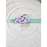 Opal Oktopus Auf Bunten Glas Strohhalmen - Benutzerdefinierte Strohhalme | Wiederverwendbare Glasstrohhalme Farbige von Luv4Erth