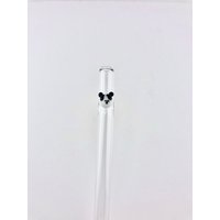 Panda Glas Stroh - Boba Straws | Smoothie Strohhalme Dünne Benutzerdefinierte Stroh Wiederverwendbare Glasstrohhalme Geschenke von Luv4Erth