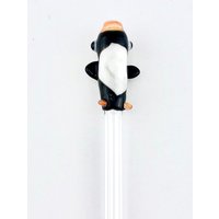 Pinguin Glas Straw - Benutzerdefinierte Strohhalme | Glasstrohhalme Smoothie Dünne Wiederverwendbare Geschenke von Luv4Erth