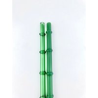 Regular Bambus Glas Strohhalme - Custom Strohhalme | Handgefertigte Wiederverwendbarer Strohhalm Glasstrohhalme Bambusstrohhalme Grüne Geschenke von Luv4Erth