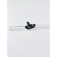 Schlange Glas Strohhalme - Wiederverwendbare Strohhalme | Glasstrohhalme Einzigartige Geschenke Boba Smoothie Dünne von Luv4Erth