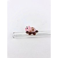 Schwein Im Schlamm Glas Strohhalme - Wiederverwendbare Strohhalme | Glasstrohhalme Boba Smoothie Cocktailstrohhalme Schwein-Geschenke von Luv4Erth