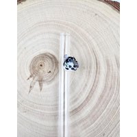 White Tiger Glas Strohhalme - Wiederverwendbare Strohhalme | Glasstrohhalm Geschenke Boba Smoothie Dünnes Stroh von Luv4Erth