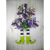 Halloween Hexenbeine Türschild Spinnenkranz von LuvOfWreaths