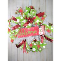 Schneemann-Weihnachtskranz Winterwunderland-Dekoration Schneemann-Weihnachtskranz Winterwunderland-Dekoration von LuvOfWreaths