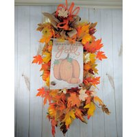 Thanksgiving Herbst Swag Happy Kürbis Tür Dekor Thanksgiving Herbst Swag Happy Kürbis Tür Dekor von LuvOfWreaths