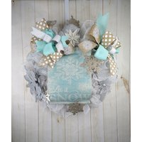 Winter Schneeflockenkranz Für Haustür Oder Veranda, Weihnachtsdekor, Winterurlaub Kranz Türhänger, Traditioneller Urlaub Winter Schneeflockenkranz Für Haustür Oder Veranda, Weihnachtsdekor, Winterurlaub Kranz Türhänger, Traditioneller Urlaub von LuvOfWreaths