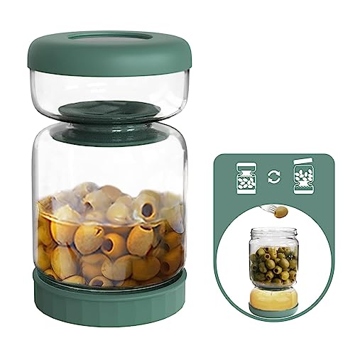 Luvan Einmachglas mit Strainer Flip 1000ml, auslaufsicheres Flip-Einmachglas für Oliven, Jalapenos Luvan Einmachglas mit Strainer Flip 1000ml, auslaufsicheres Flip-Einmachglas für Oliven, Jalapenos von Luvan
