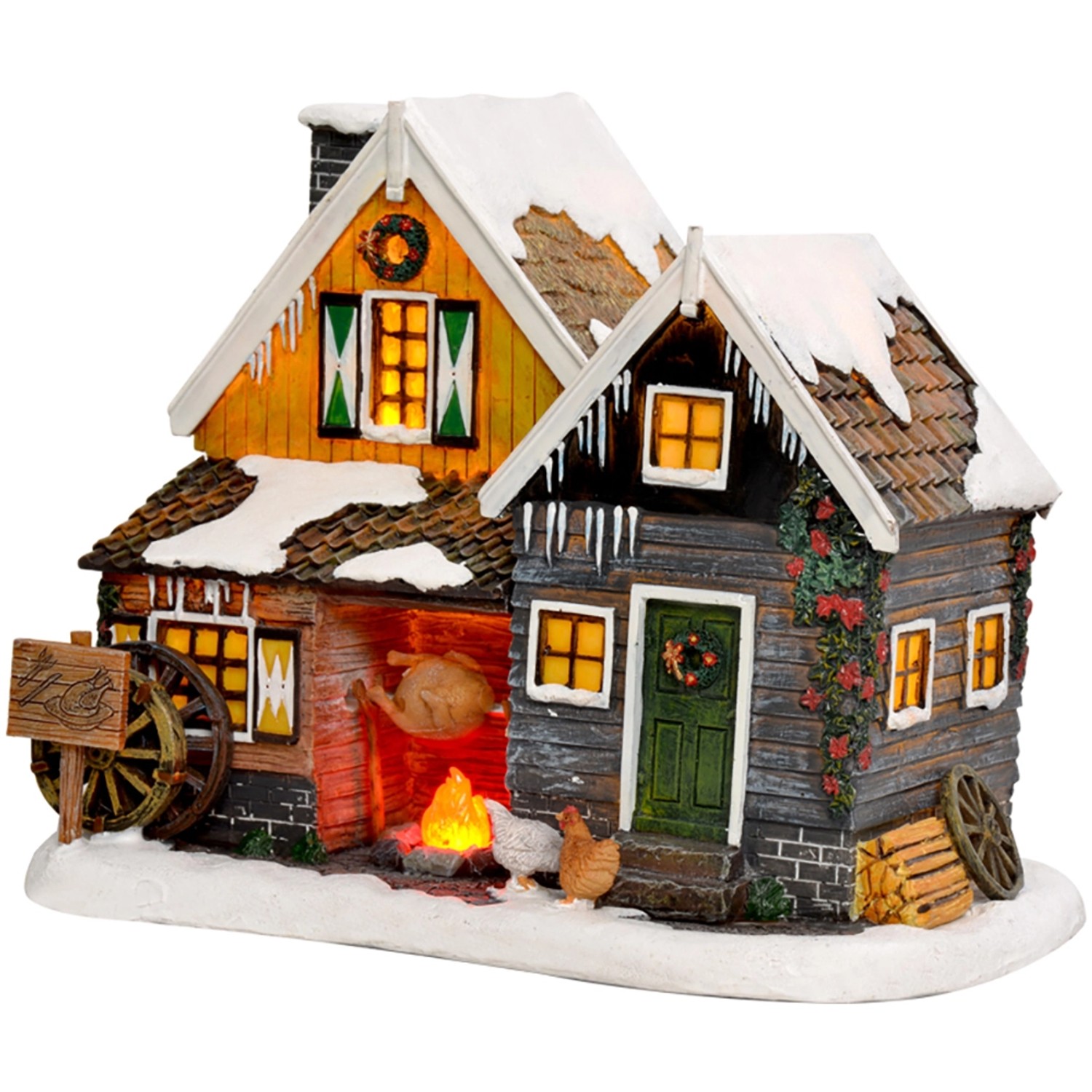 Hühnerfarm Batteriebetrieb L19,5 x B14,5 x H15,5 cm Hühnerfarm Batteriebetrieb L19,5 x B14,5 x H15,5 cm von Luville