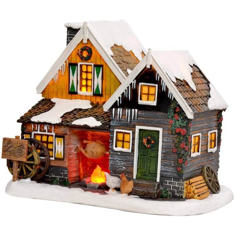 Hühnerfarm Batteriebetrieb L19,5 x B14,5 x H15,5 cm Hühnerfarm Batteriebetrieb L19,5 x B14,5 x H15,5 cm von Luville