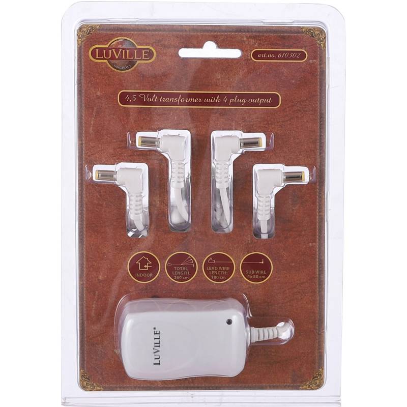 Luville Adapter 4,5 Volt 4 Plug Luville Adapter 4,5 Volt 4 Plug von Luville