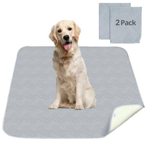 Luvore Haustier-Urinunterlage Waschbar Welpenunterlagen Matte für Hunde 2er Set Schnell Absorbierend Haustier Hygieneunterlage für Welpen Alte oder Inkontinente Hunde 122*122cm Luvore Haustier-Urinunterlage Waschbar Welpenunterlagen Matte für Hunde 2er Set Schnell Absorbierend Haustier Hygieneunterlage für Welpen Alte oder Inkontinente Hunde 122*122cm von Luvore