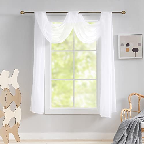 Luvyohmee Weißer durchscheinender Volant-Vorhang, 540 cm langer Voile-Vorhang, Drapierung für Party/Hochzeit/Geburtstag/Revelry/Karneval, Dekoration für Himmelbett/Wohnzimmer/Wand Luvyohmee Weißer durchscheinender Volant-Vorhang, 540 cm langer Voile-Vorhang, Drapierung für Party/Hochzeit/Geburtstag/Revelry/Karneval, Dekoration für Himmelbett/Wohnzimmer/Wand von Luvyohmee