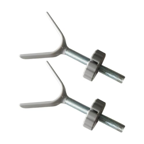 Luwecf 2 Stück Tor Geländeradapter für Gewindespindelstangen Im Innenbereich, Grau von Luwecf