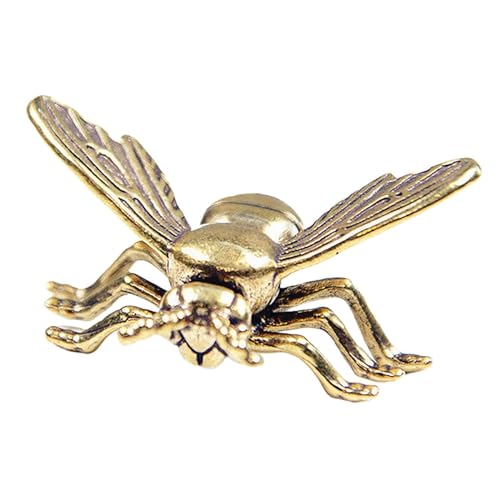 Luwecf Biene Figur Miniatur Kleines Metalltier Retro für Schreibtisch Home Decor Rustikal von Luwecf