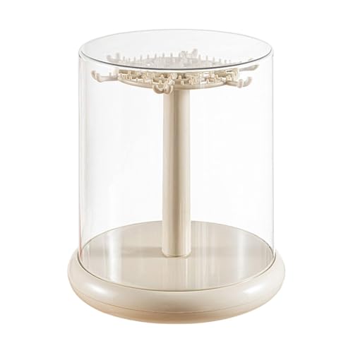Luwecf Klare Vitrine für Figuren Desktop Rotierenden Puppe Lagerung Box Container von Luwecf