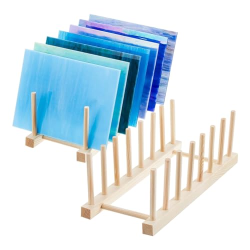 Luwqceu Buntglas-Organizer, Buntglas-Werkzeuge, Buntglas-Blätter, Aufbewahrungshalter, Organizer für Buntglas von Luwqceu