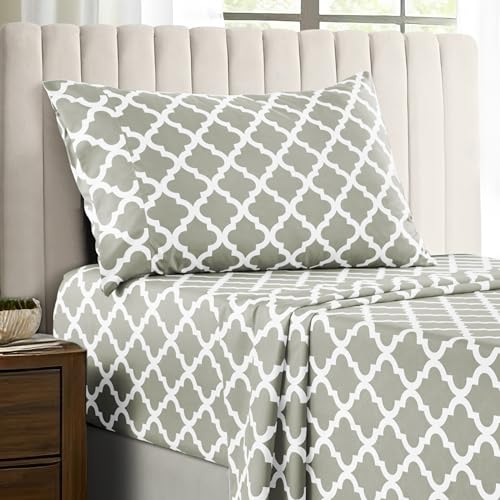 MerchMixer - Home and Office Essentials - Lux Decor Collection Hotel Quality Bed Sheet Set - Taupe - Twin von Lux Decor Collection