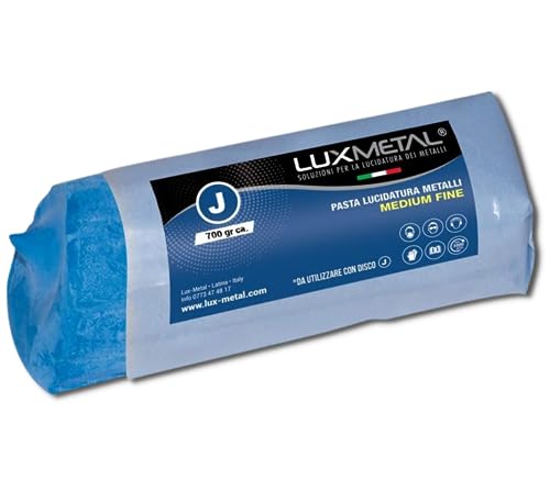 Lux Metal Polierpaste Dunkelblau 700 g Fein Mittel Schleifpaste Für Spiegelnden Glanz Auf Edelstahl, Aluminium Eisen Messing Chrom, Holz, Marmor und Weitere Metall - Perfekt Zum Polieren von Messern Lux Metal Polierpaste Dunkelblau 700 g Fein Mittel Schleifpaste Für Spiegelnden Glanz Auf Edelstahl, Aluminium Eisen Messing Chrom, Holz, Marmor und Weitere Metall - Perfekt Zum Polieren von Messern von Lux Metal
