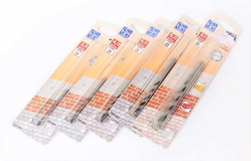 Lux Fliesenbohrer LUX Mauerbohrer Fliesenbohrer Set 5-tlg. ø3,4,5,6,8mm HM Bohrer … von Lux