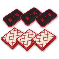LUX - Sparangebot: 3 hepa H12 Filter Hygiene Mikrofilter + 3 Aktiv Kohlefilter 1 1 Classic 1 Royal d 820 von Lux