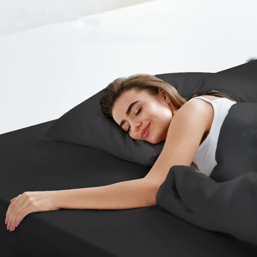 LuxClub Spannbettlaken 160x200cm, 100% Jersey Baumwolle bettwäsche mit 30cm Matratzenhöhe Weich und Knitterfrei Bettlaken Anthrazit LuxClub Spannbettlaken 160x200cm, 100% Jersey Baumwolle bettwäsche mit 30cm Matratzenhöhe Weich und Knitterfrei Bettlaken Anthrazit von LuxClub