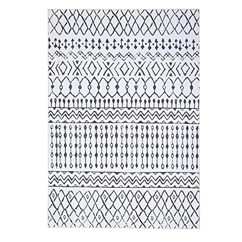 LuxFocus Boho-Stil Teppich, Schmutzabweisend Leicht zu reinigen Innen- und Außenbereich für Wohnzimmer Schlafzimmer Wintergarten Salon Niedriger Flor Haustier und Kinderfreundlicher Cream, 80 x 150 cm LuxFocus Boho-Stil Teppich, Schmutzabweisend Leicht zu reinigen Innen- und Außenbereich für Wohnzimmer Schlafzimmer Wintergarten Salon Niedriger Flor Haustier und Kinderfreundlicher Cream, 80 x 150 cm von LuxFocus