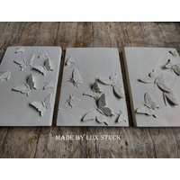 3-Er Set Wandrelief Steinrelief Relief Steinfigur Indoor Outdoor Massiv Beton 3-Er Set Wandrelief Steinrelief Relief Steinfigur Indoor Outdoor Massiv Beton von LuxStuck