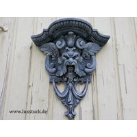 Gargoyle Steinfigur Wandkonsole Betonguss Deko Figur Garten Relief von LuxStuck