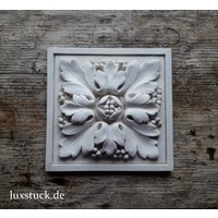 Gips Dekor Stuckdekor Barock Rosette Ornament Verzierung Wanddeko Relief Bild von LuxStuck