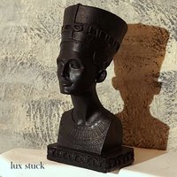Nofretete Büste Ägypten Gips Statue Deko Relief von LuxStuck