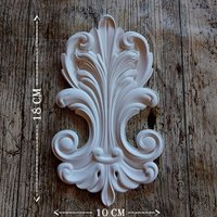 Ornament 18x10 cm, Verzierung Stuck Gips, Dekoration Wand Wanddekoration von LuxStuck