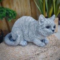 Steinfigur Katze Groß 8 Kg Gartenfigur Frostfest Steinguss Garten Deko Massiv Steinfigur Katze Groß 8 Kg Gartenfigur Frostfest Steinguss Garten Deko Massiv von LuxStuck