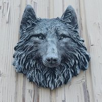 Wolf Steinfigur Gartenfiguren Relief Wolfskopf Gartendeko Wandrelief Wolf Steinfigur Gartenfiguren Relief Wolfskopf Gartendeko Wandrelief von LuxStuck