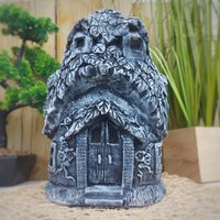 steinfigur Xxl Elfenhaus Feen Haus Fee Wichtelhaus Gartenfiguren Fairy Door von LuxStuck