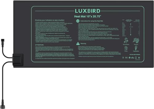 Luxbird zusätzliche Heizmatte für den Anschluss, Daisy-Chain-Heizmatte für Sämlinge, wasserdichte Pflanzenheizmatte für den Samenstart, 52.7 x 25.4cm von Luxbird