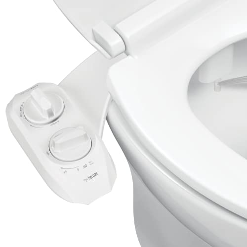 LUXE Bidet NEO 120 Plus – WC-Sitzaufsatz der nächsten Generation mit innovativen EZ-Lift-Scharnieren und 360°-Selbstreinigungsmodus (weiß) von Luxe Bidet
