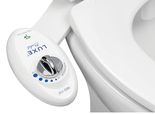 Luxe Bidet Neo 110 - Non-Electric Bidet Toilet Attachment w/ Single Nozzle and Adjustable Water Pressure (White and White) von Luxe Bidet