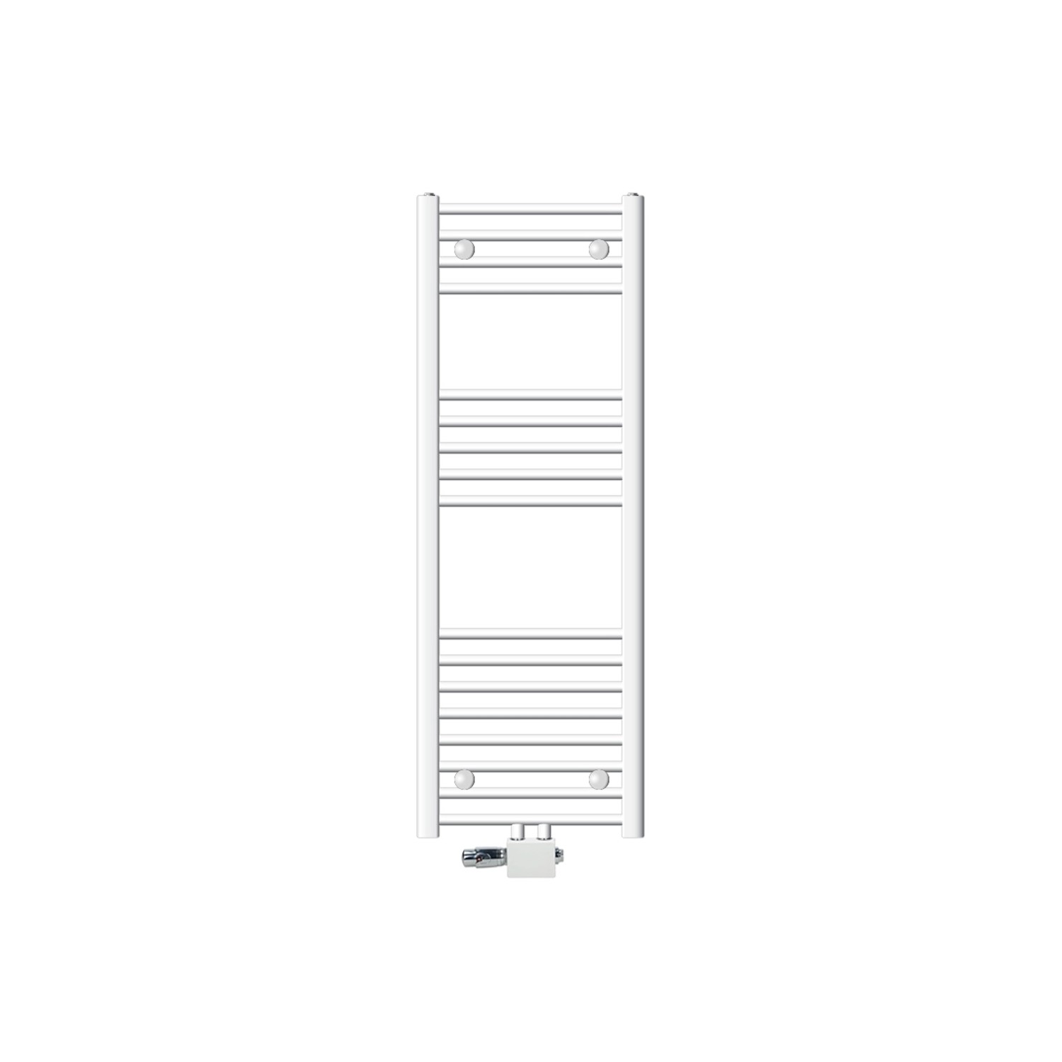 LuxeBath Badheizkörper 400x1200 mm Weiß Gebogen mit Thermostat Universal Eck LuxeBath Badheizkörper 400x1200 mm Weiß Gebogen mit Thermostat Universal Eck von LuxeBath