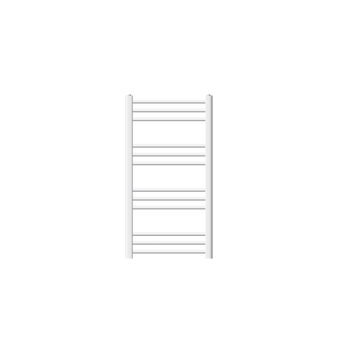 LuxeBath Badheizkörper 500x800 mm Weiß Heizkörper Gebogen mit Seitenanschluss von LuxeBath