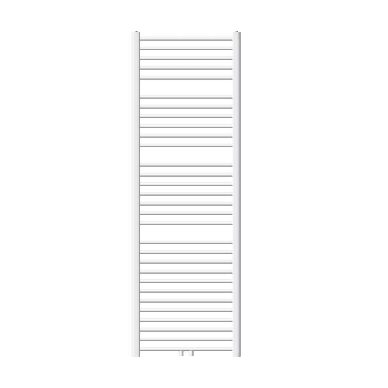 LuxeBath Badheizkörper 600x1800mm Weiß Heizkörper Gebogen mit Mittelanschluss von LuxeBath