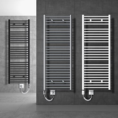LuxeBath Badheizkörper Elektrisch 400 x 1800 mm mit Heizstab 900W Große Leistung - Weiß - gerade mit Seitenanschluss - Design Heizkörper Handtuchwärmer Handtuchtrockner Handtuchheizkörper Heizung LuxeBath Badheizkörper Elektrisch 400 x 1800 mm mit Heizstab 900W Große Leistung - Weiß - gerade mit Seitenanschluss - Design Heizkörper Handtuchwärmer Handtuchtrockner Handtuchheizkörper Heizung von LuxeBath