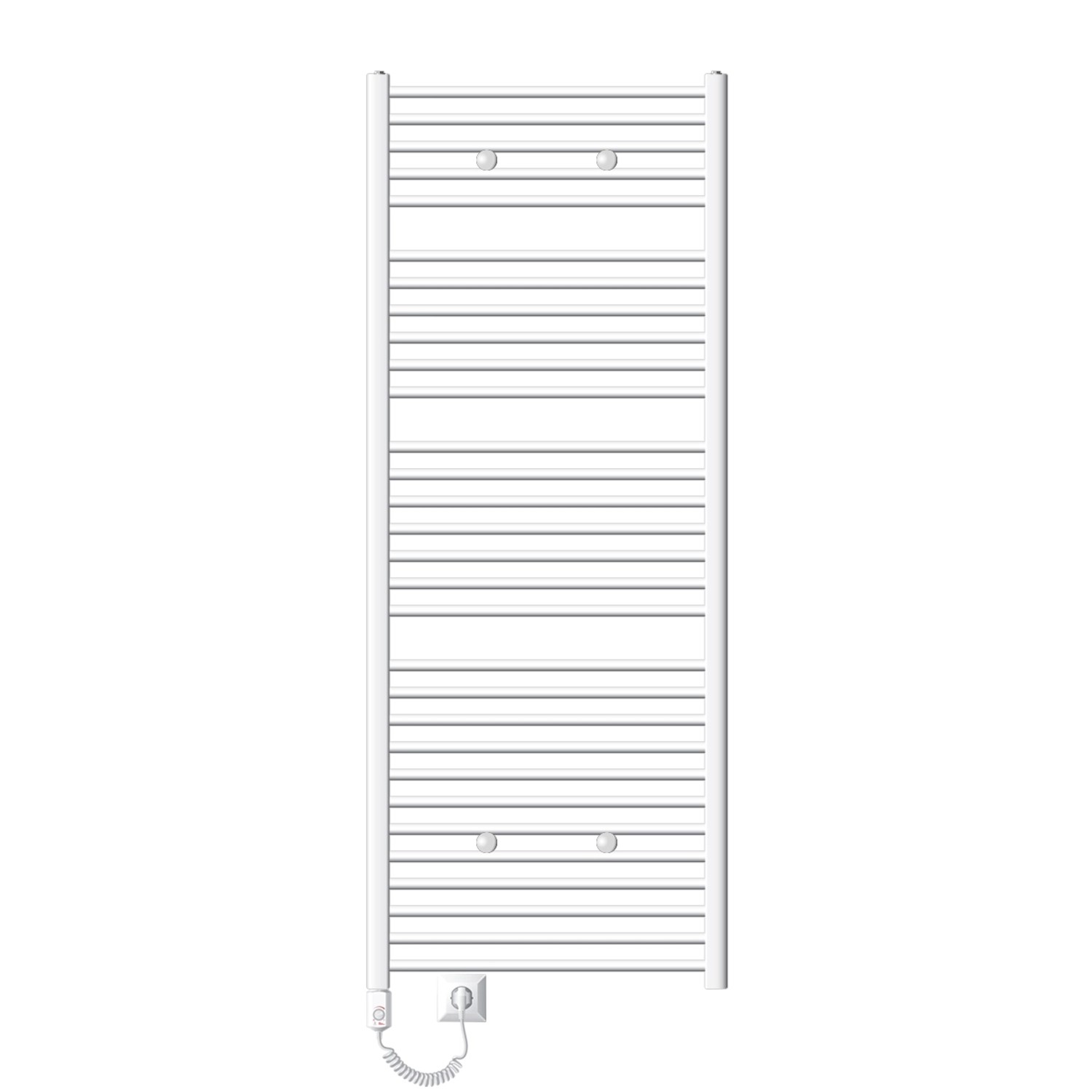 LuxeBath Badheizkörper Elektrisch mit Heizstab 900W 750x1800 mm Weiß Gebogen LuxeBath Badheizkörper Elektrisch mit Heizstab 900W 750x1800 mm Weiß Gebogen von LuxeBath